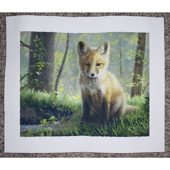 Pat McManus Red Fox Art Print First Spring Numbered Signed Limited Edition - Picture 2 of 6